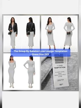 The Group By Babaton Luxe Lounge Temptation Dress Size 2XS